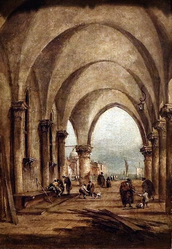 San Giorgio visto dalle arcate del Palazzo Ducale - Calouste Gulbenkian Museum